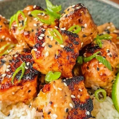 Bang Bang Salmon dish with vibrant colors and spices