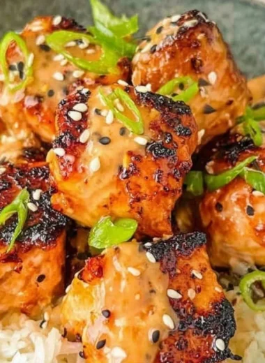 Bang Bang Salmon dish with vibrant colors and spices