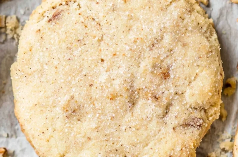 Cozy Pecan Sandies cookies on a plate, perfect for sharing and enjoying.
