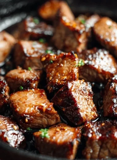 Grilled Hibachi Steak with vegetables on a sizzling plate