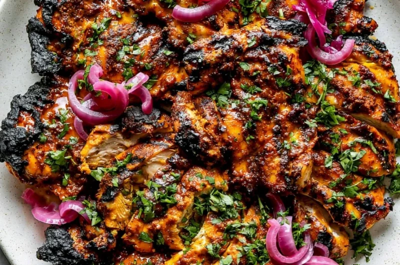 Delicious shawarma marinade ingredients ready for seasoning meat.
