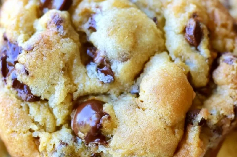 Delicious sugar free chocolate chip cookies on a plate