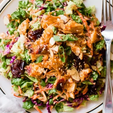 Whole30 Chinese Chicken Salad with Dates, Paleo and gluten-free recipe