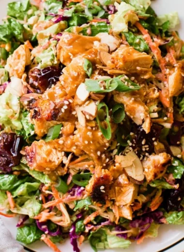 Whole30 Chinese Chicken Salad with Dates, Paleo and gluten-free recipe