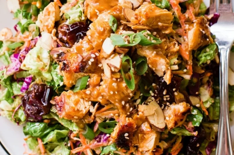 Whole30 Chinese Chicken Salad with Dates, Paleo and gluten-free recipe