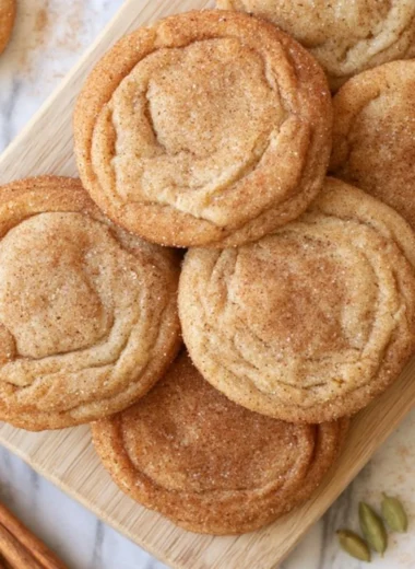 Delicious chai snickerdoodles cookies fresh out of the oven