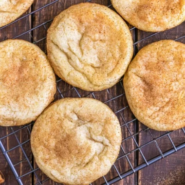 Classic snickerdoodles - soft and chewy cinnamon sugar cookies on a plate.