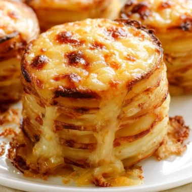 Potato slices and cheese muffins for Easter dinner recipes.