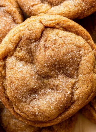 Chewy pumpkin snickerdoodle cookies with brown butter and fall spices